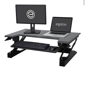 Ergotron Gray Adjustable Standing Desk Converter